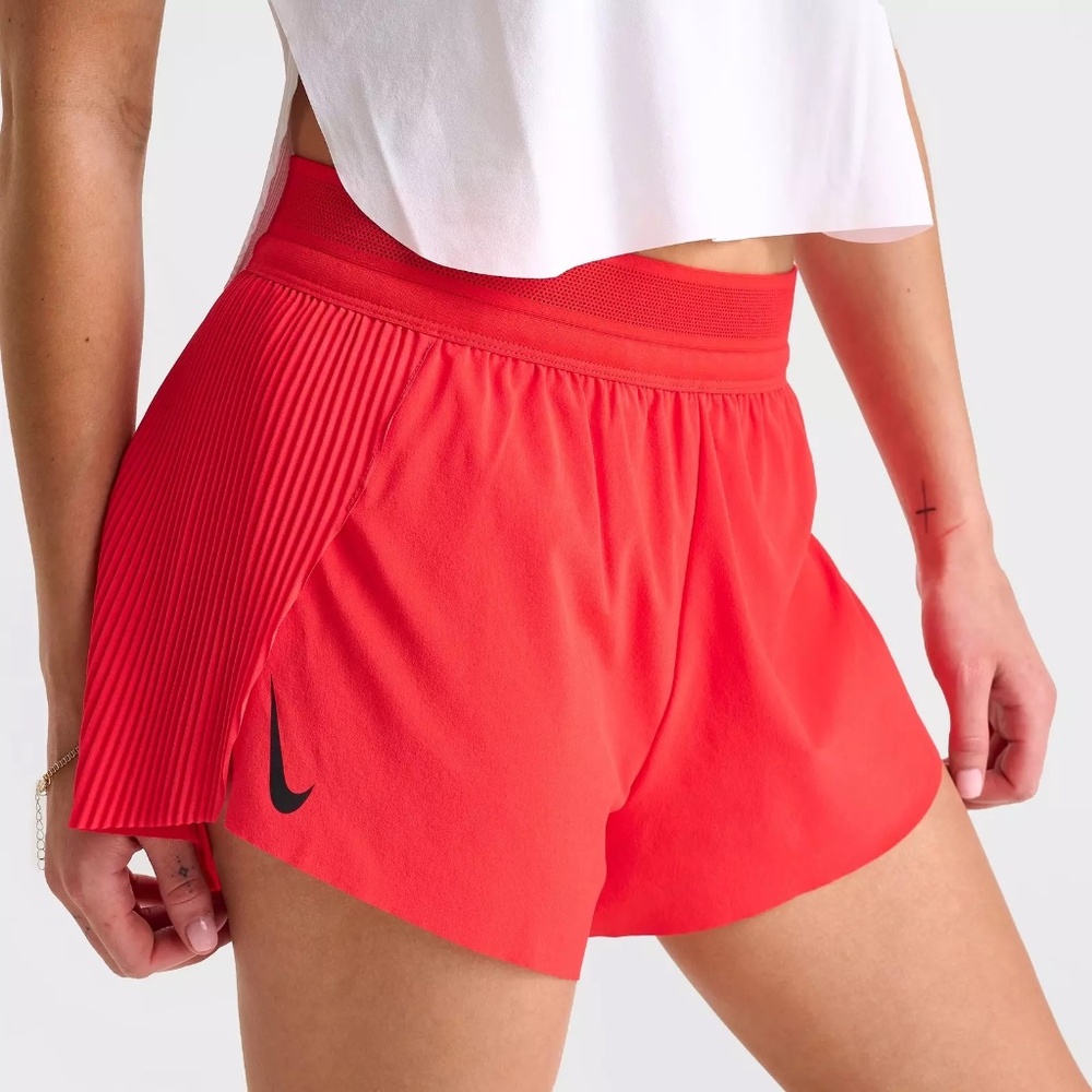 Nike $80 AeroSwift Dri-FIT ADV 3" Brief-Lined Shorts FN2328-696 Crimson XXL